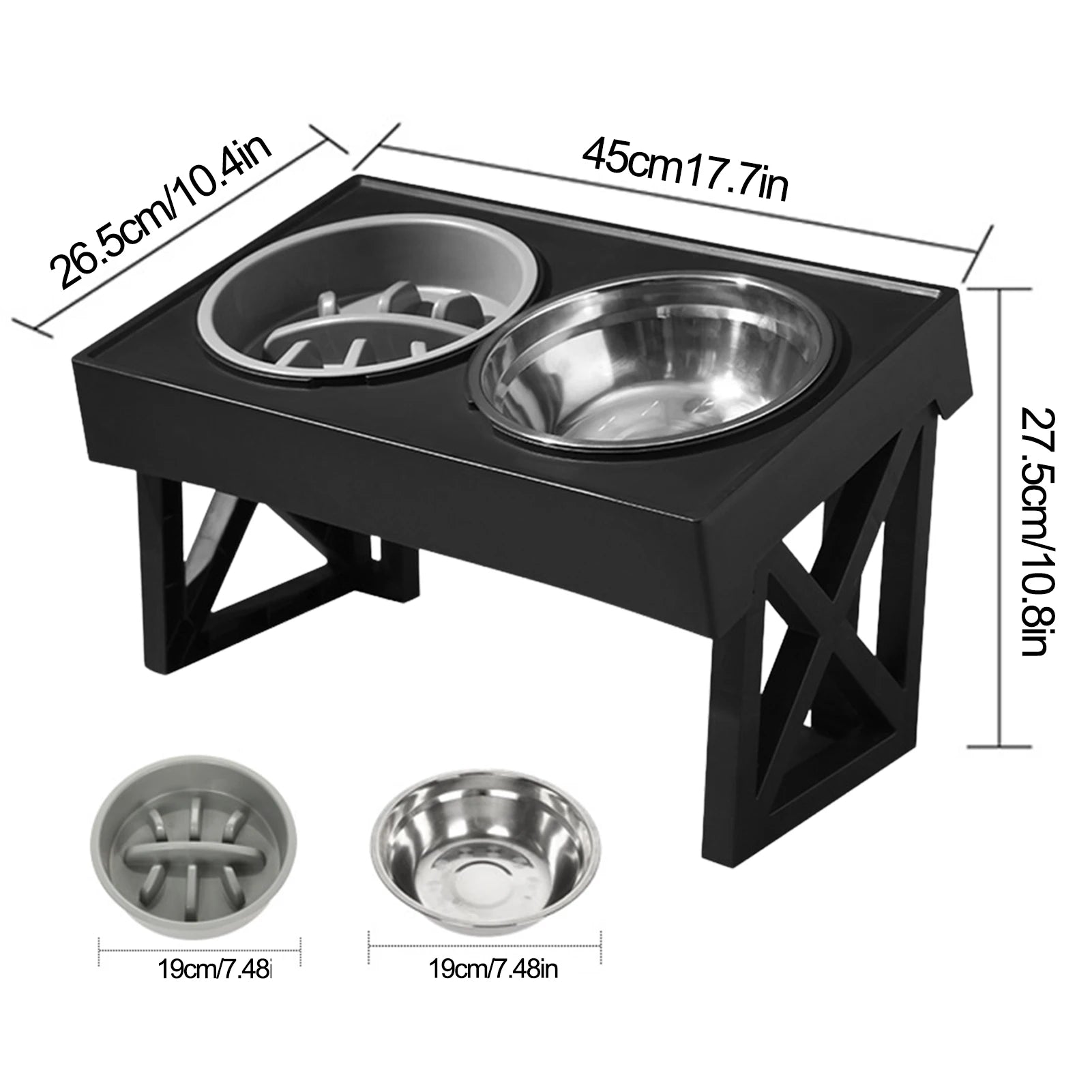 Elevated Dog Bowls Feeding Station