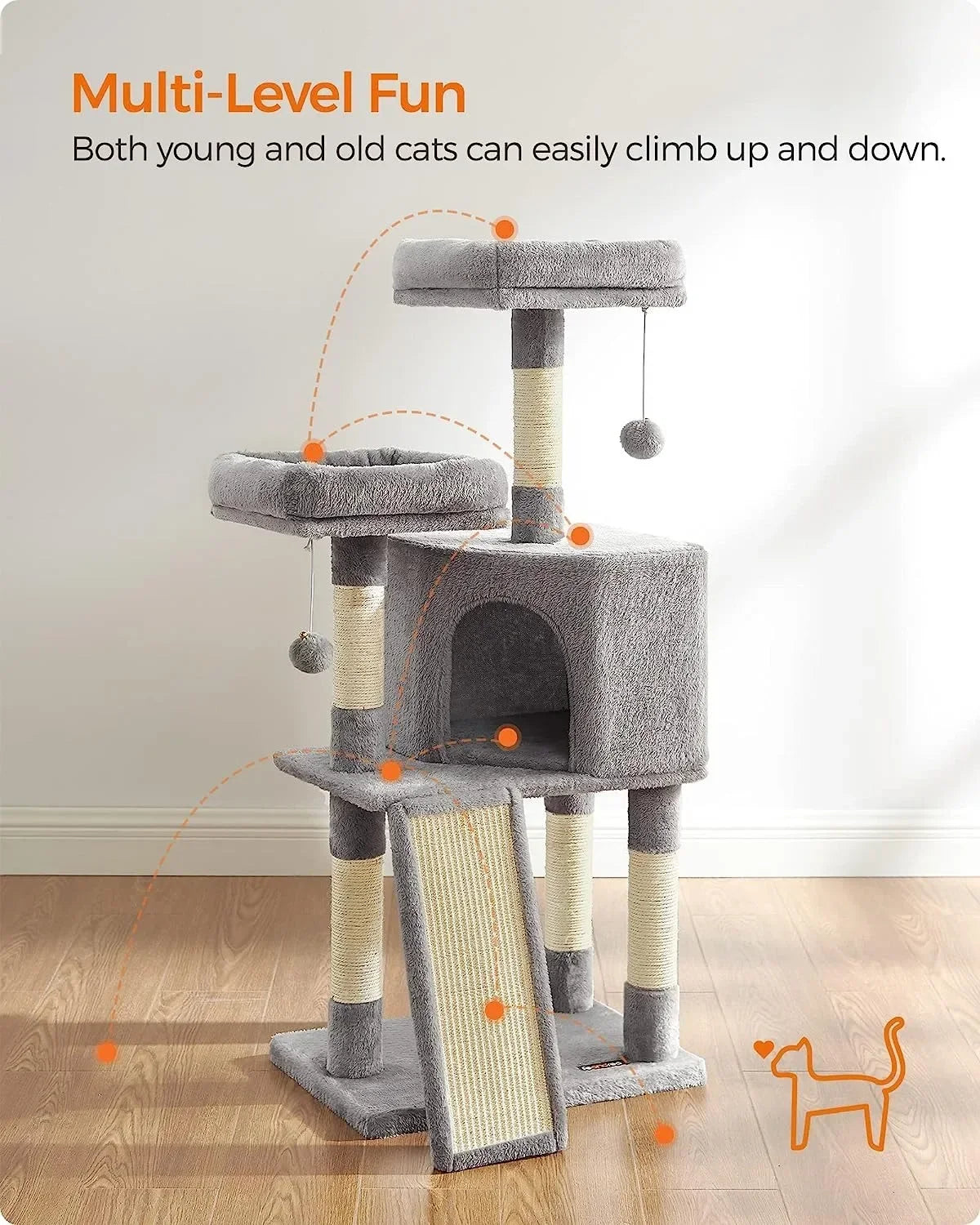 Cat Tree Ramp Cave